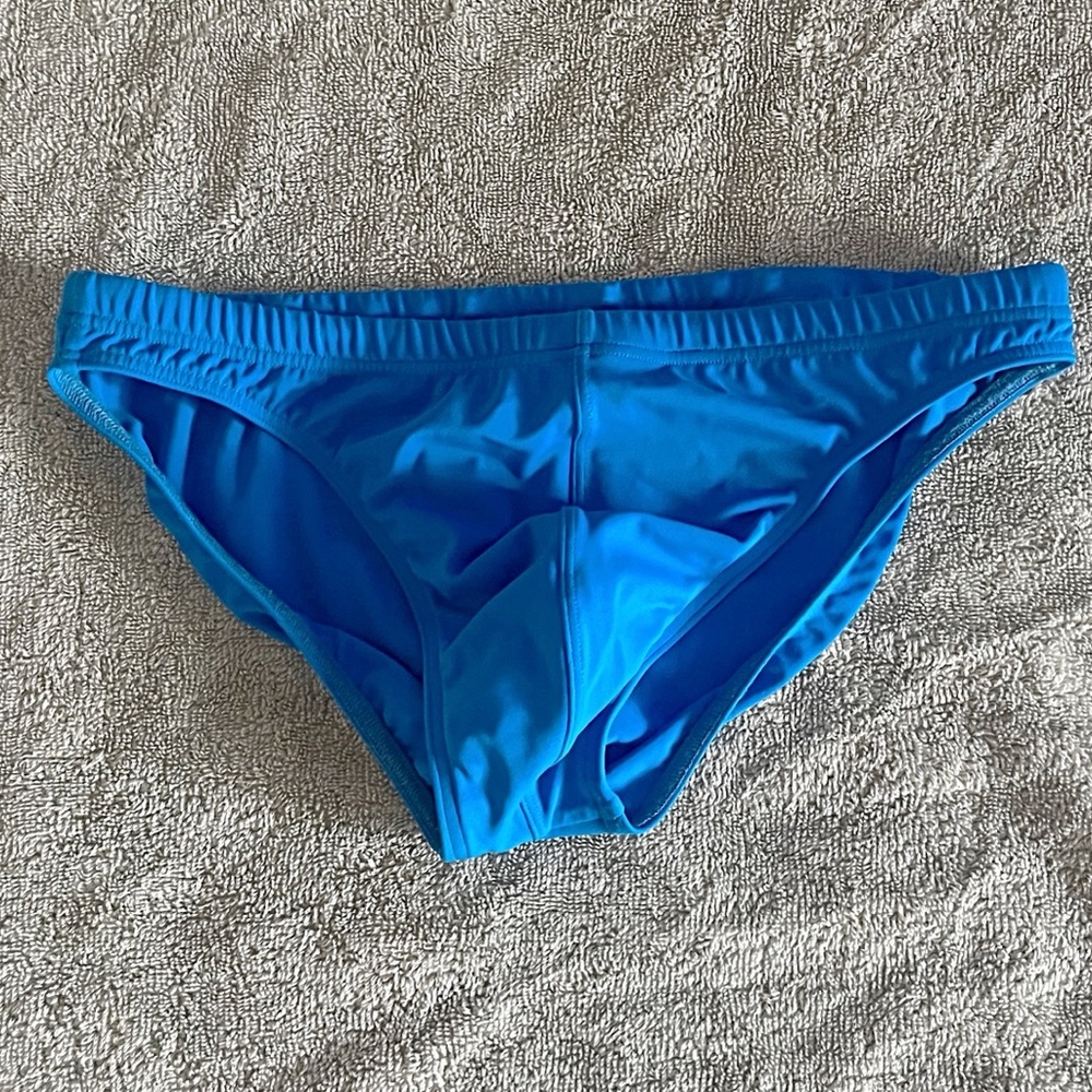 Men's Blue Swim Briefs - Classic Fit